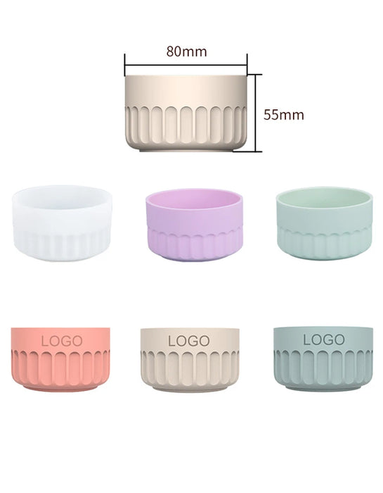 Protective Water Bottle Bottom Sleeve Cover Silicone Cup Bottom Protective Cover Cup