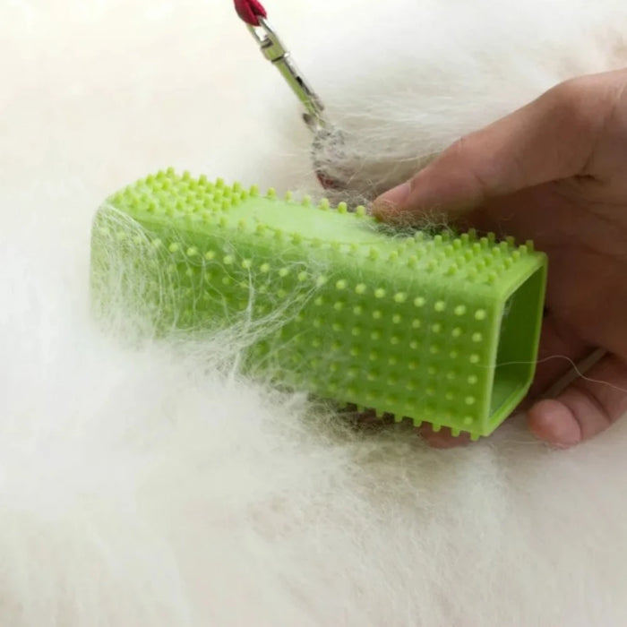 Silicone Hollow Rubber Dog Hair Brush Remover Cars Furniture Carpet Clothes